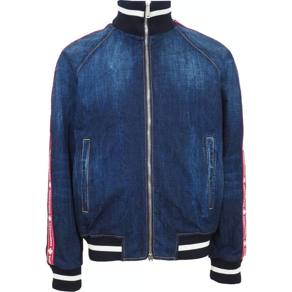 DSQUARED2 Mens Denim Jacket - Blue - IT 48/UK 38/FR 44/US 38 NWT S74AM1101S30309